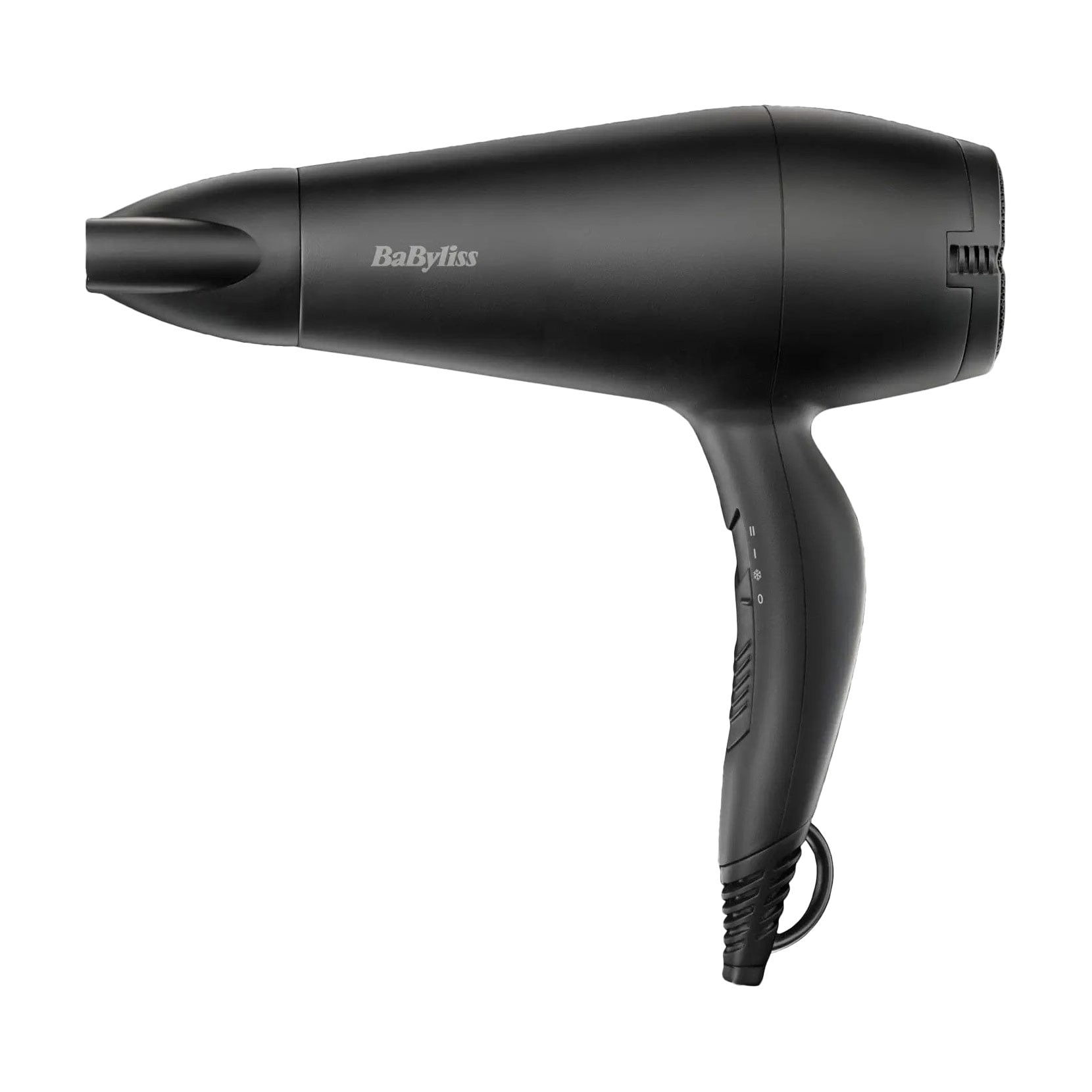 Фен для волосся Babyliss Power Smooth 2000 з насадками концентратор та дифузор, чорний (D215DE)